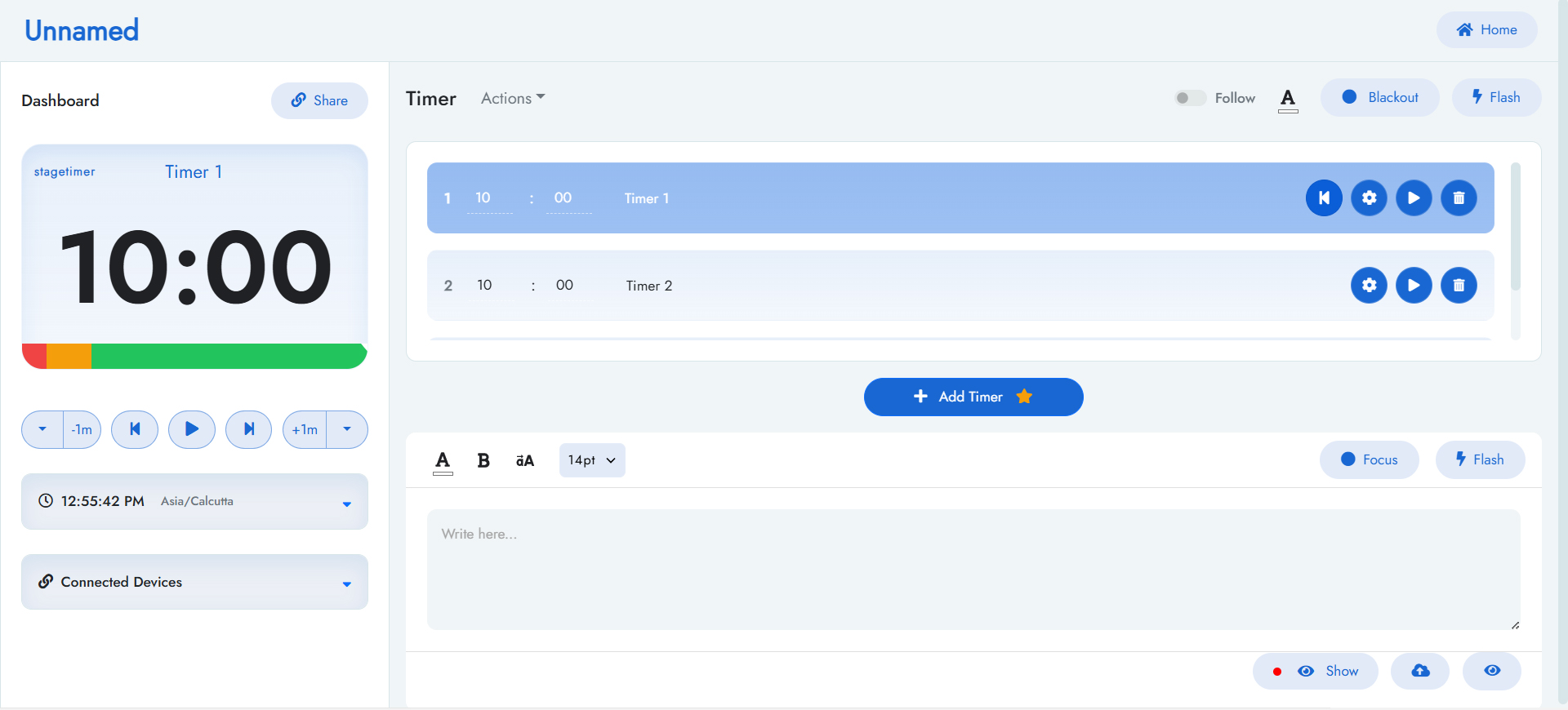 Stagetimer Controller Dashboard Deep Dive: How to Use Every Feature
